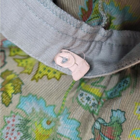 NEW Iana tiered floral green and blue corduroy multi media skirt 98cm/3T - Picture 7 of 9